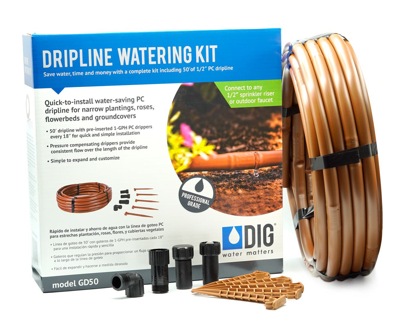 GD50 PC Dripline Watering Kit