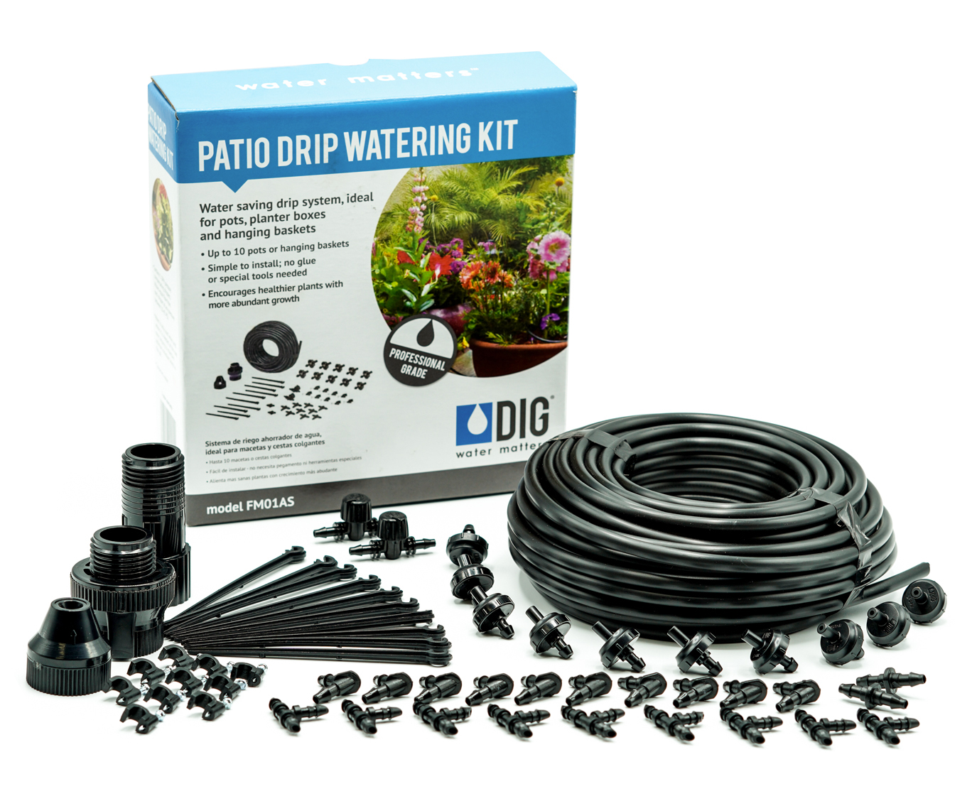 FM01AS Patio Drip Watering Kit