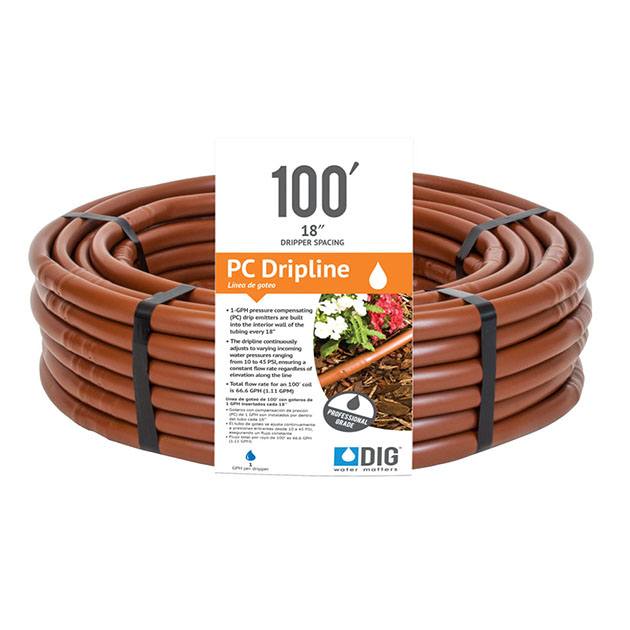 1/2″ PC Dripline, brown
